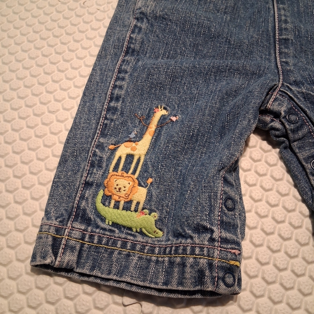 GAP & Gymboree | Denim Shorts & Pants Overalls | Baby Girl 0-3M - Picture 6 of 11